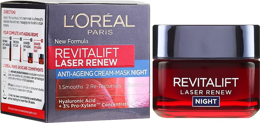 L'Oreal Revitalift Laser Renew Cream-Mask Night